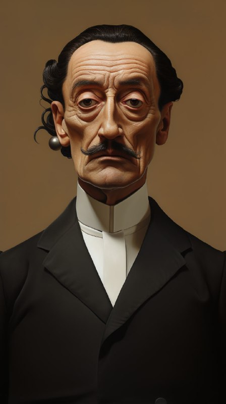 Dali-Style Chinese Traditional Art Upper Body Render