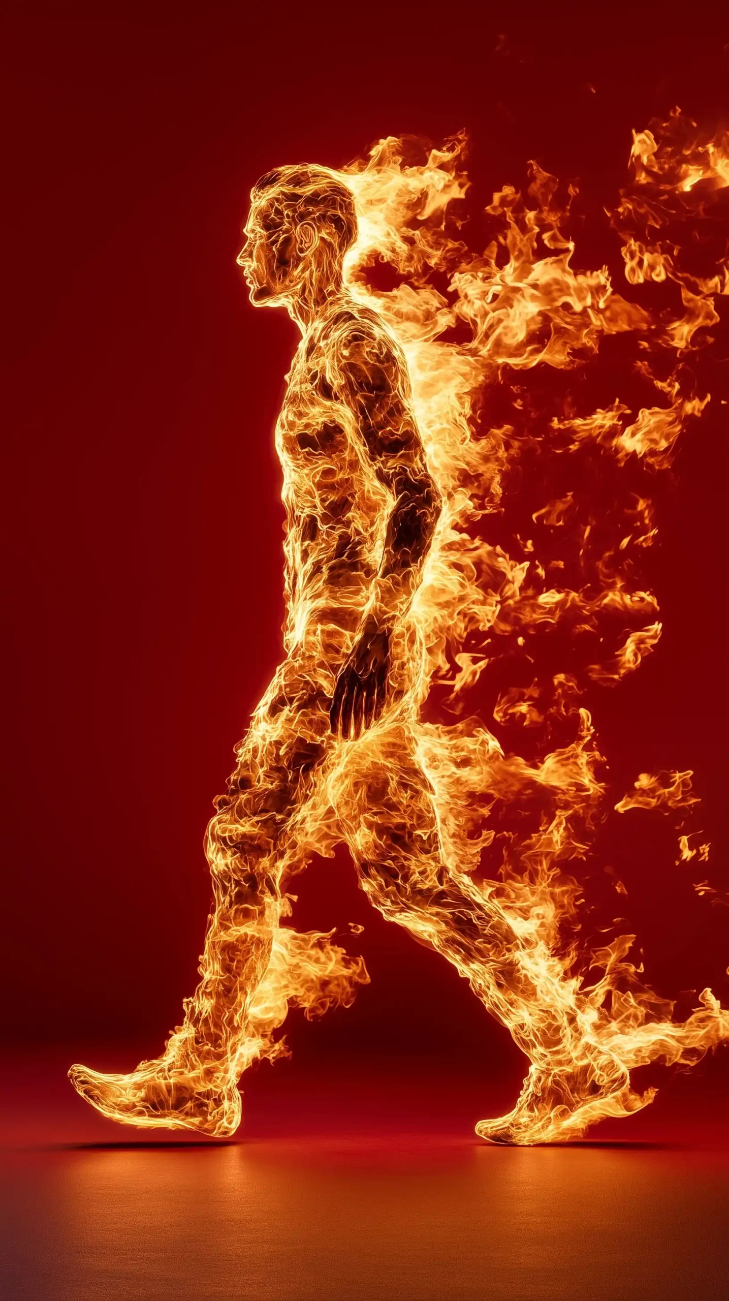 Flame Figure in Profile
