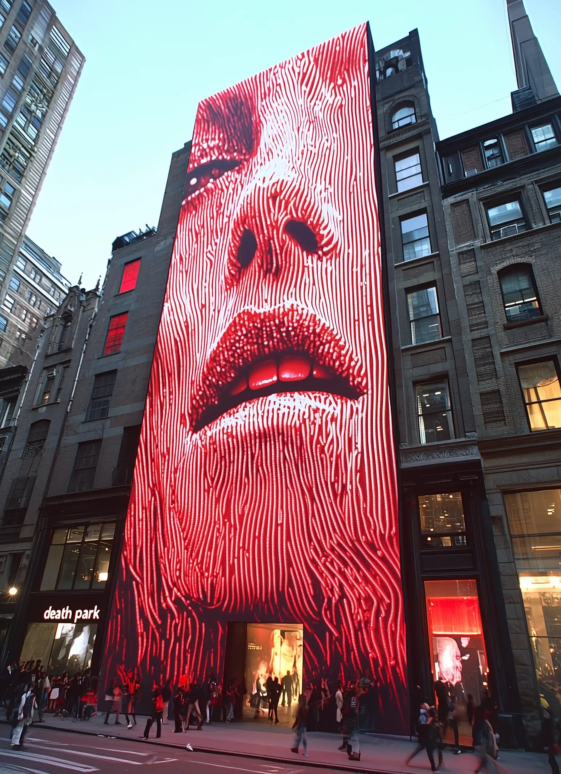 Neon Billboard in Brooklyn