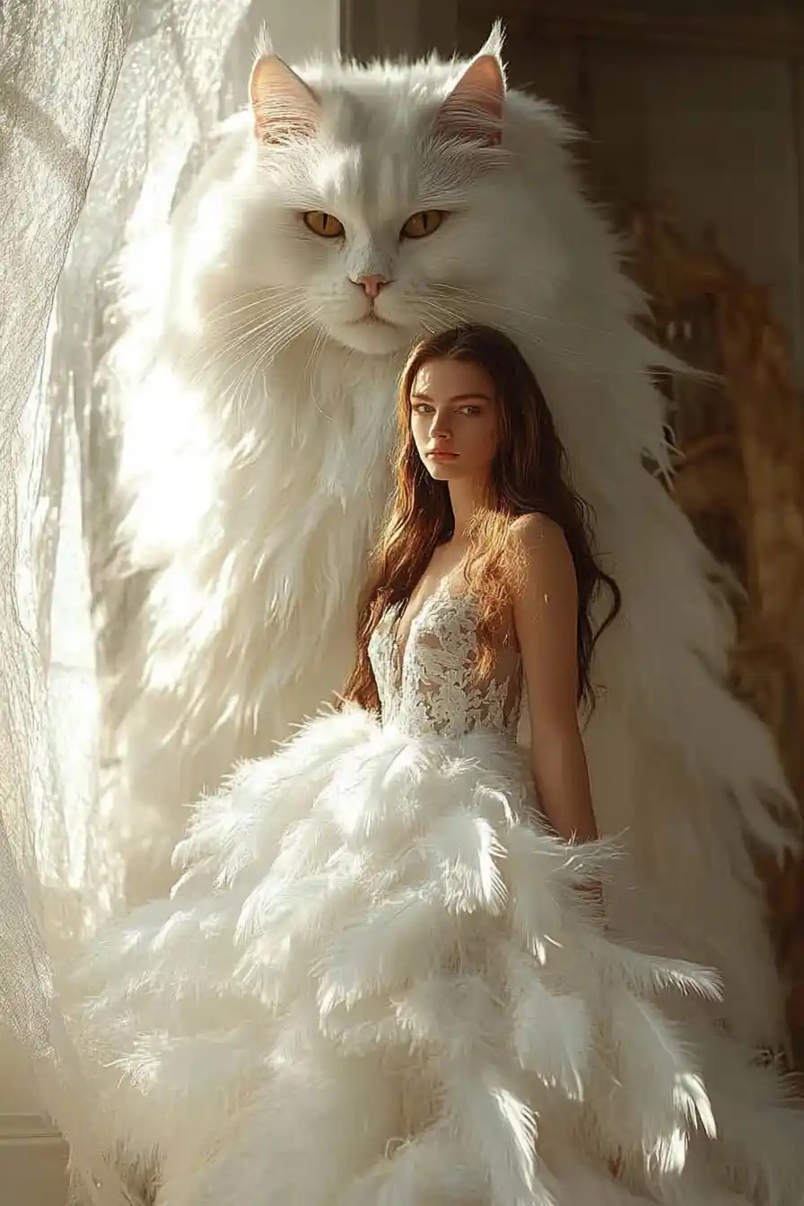 Fantasy Photography with Giant Cat