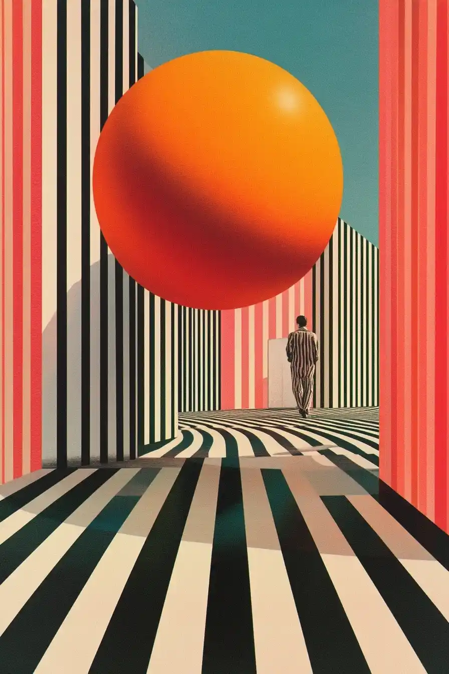Retro Optical Illusion Circle