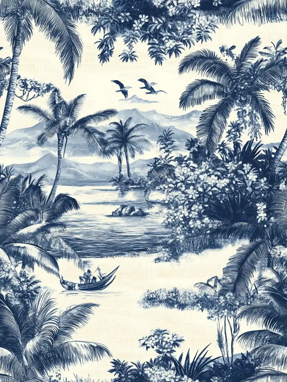 Tropical Landscape Illustration
