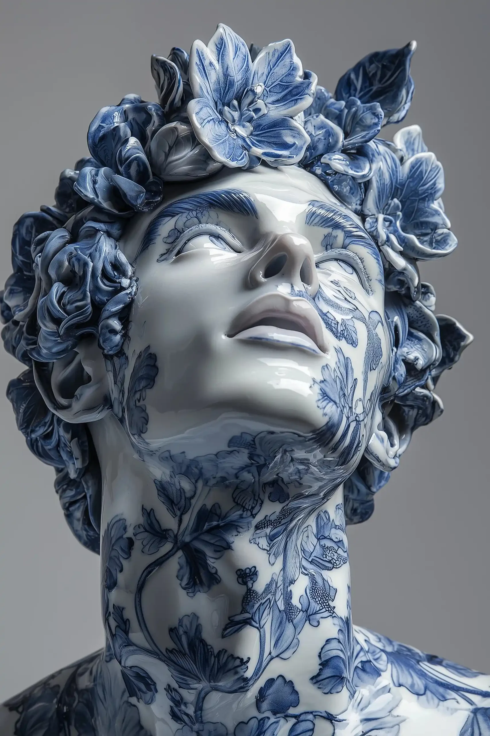 Porcelain Warrior Sculpture