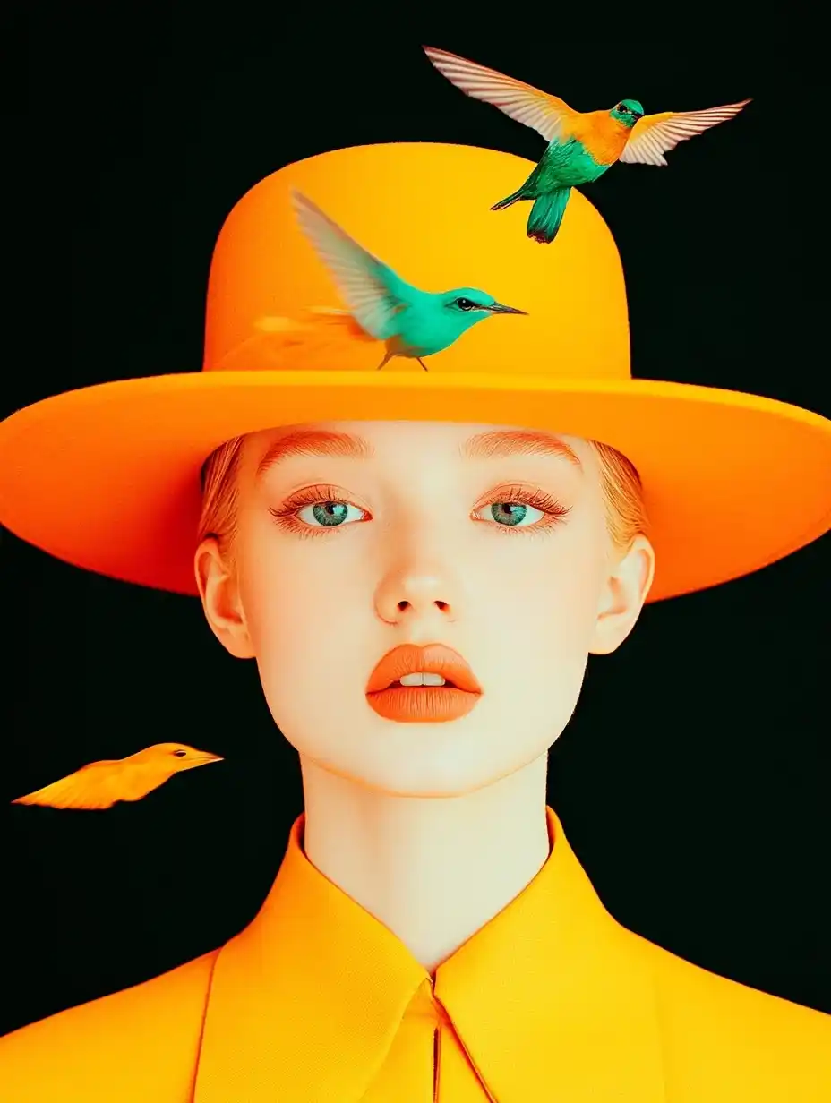 Avant-Garde Model Portrait