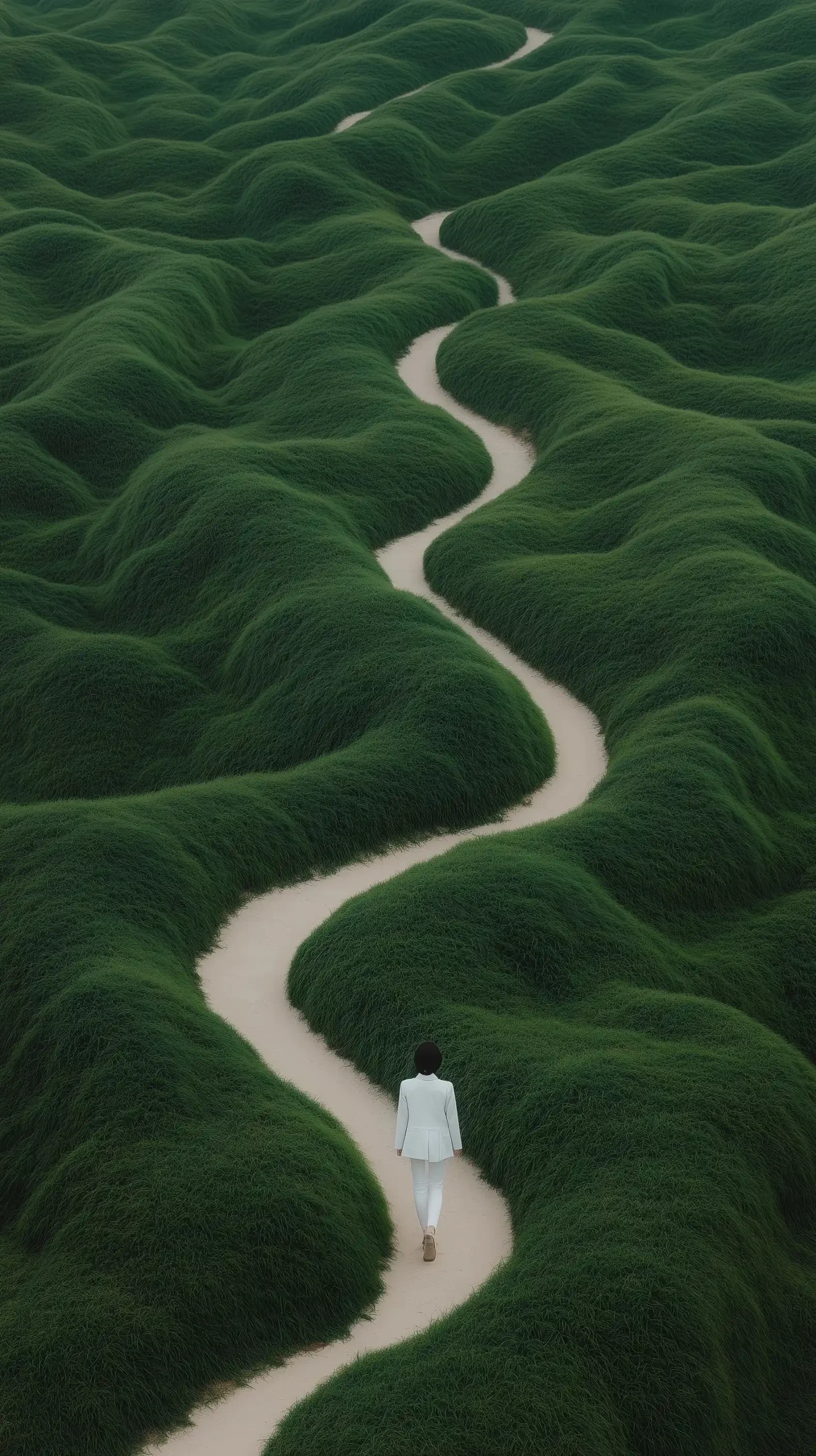 Surreal Woman on Path