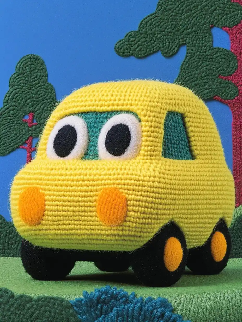 Wool Felt Car Headlights