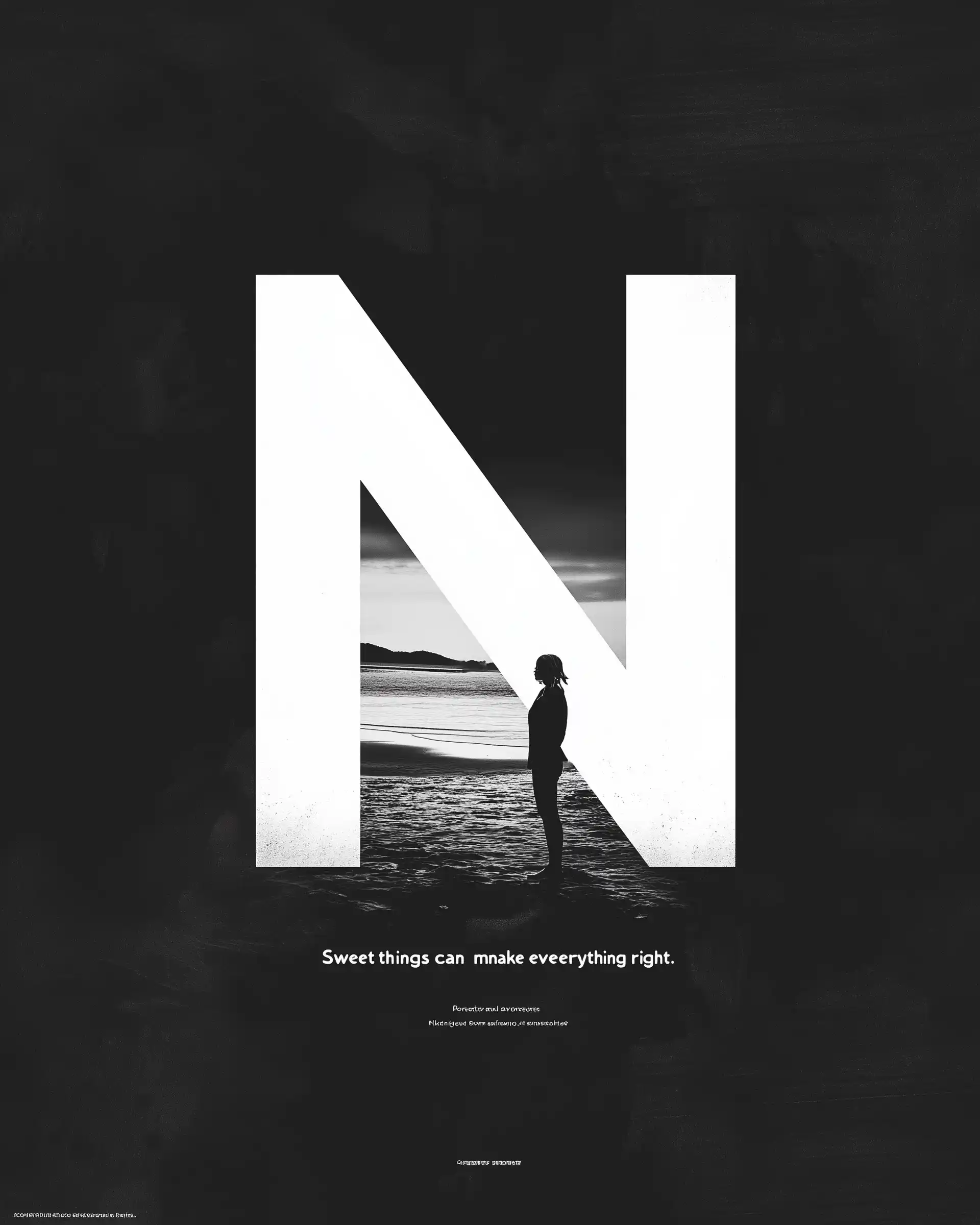 Avedon-Inspired Typography Poster