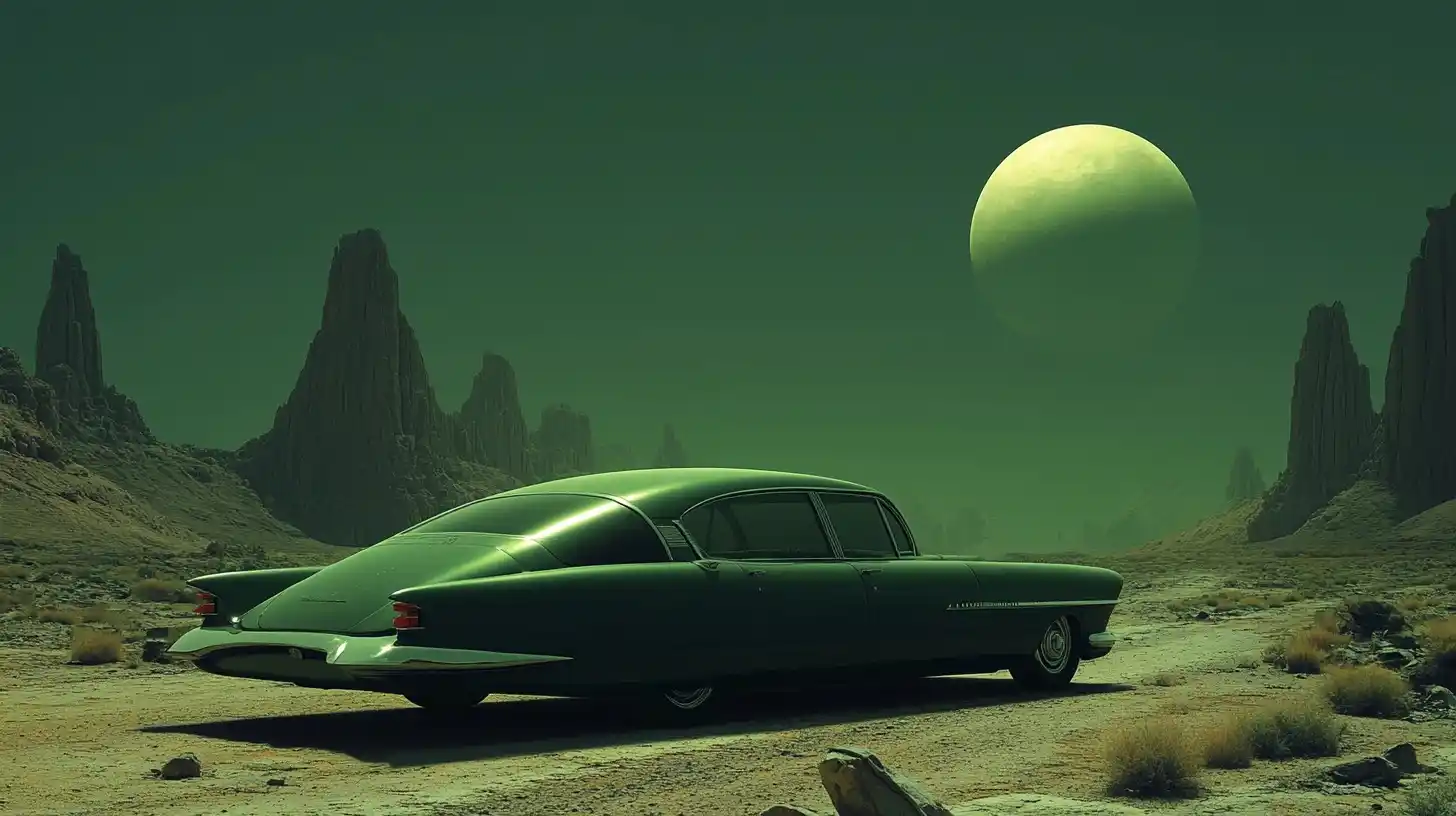 Goth Aliens in 1950s Midwest