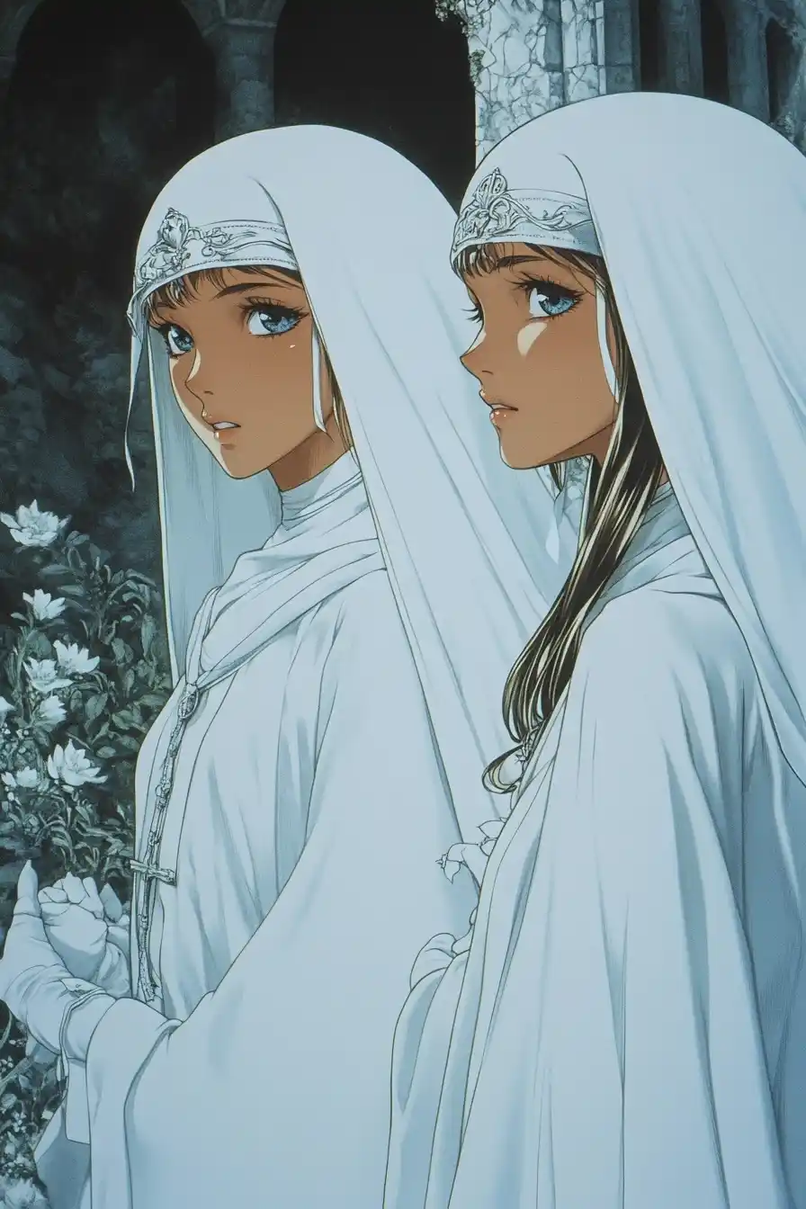 Ethereal Nuns in Anime