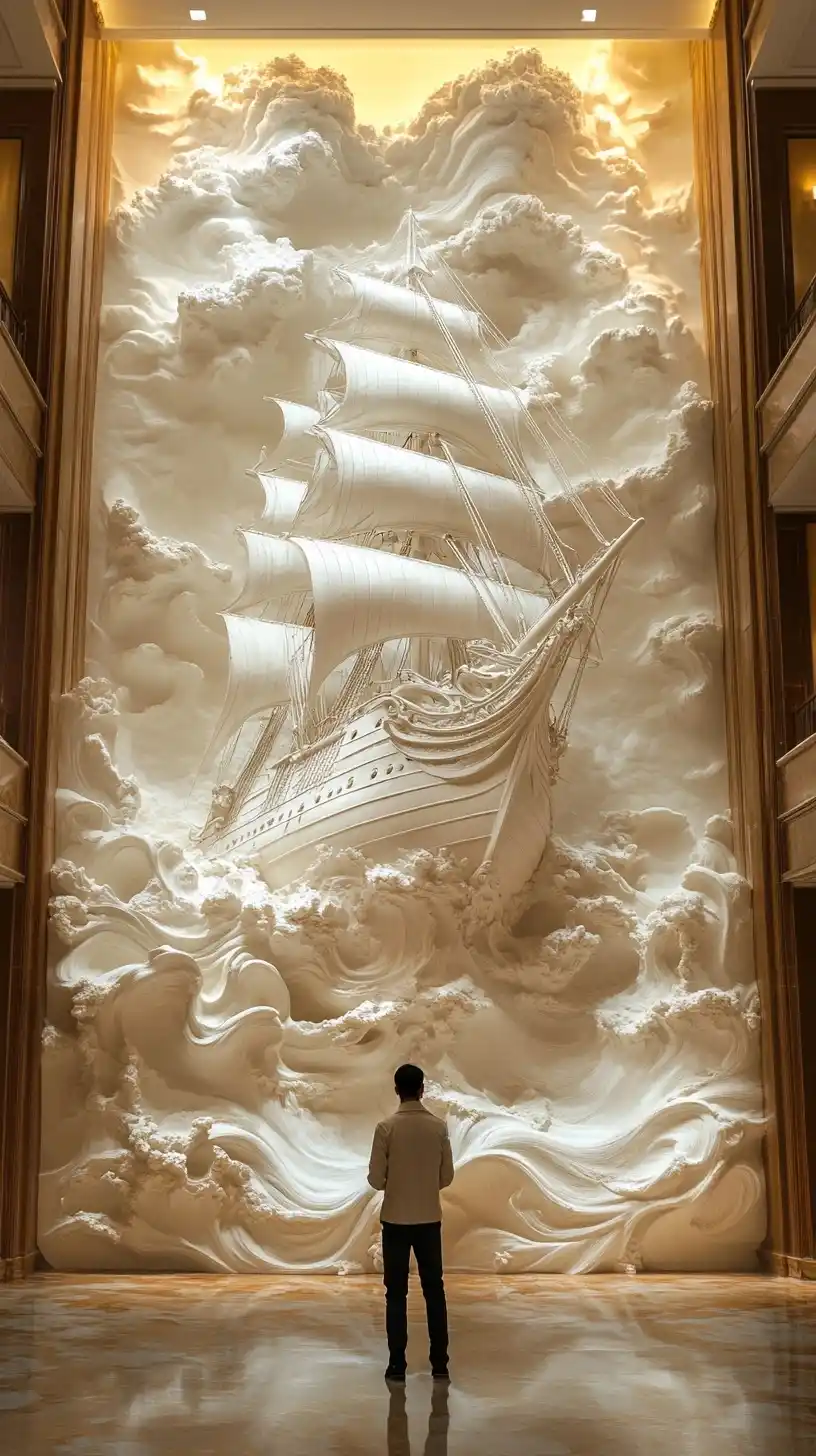 Relief Ship in Lobby