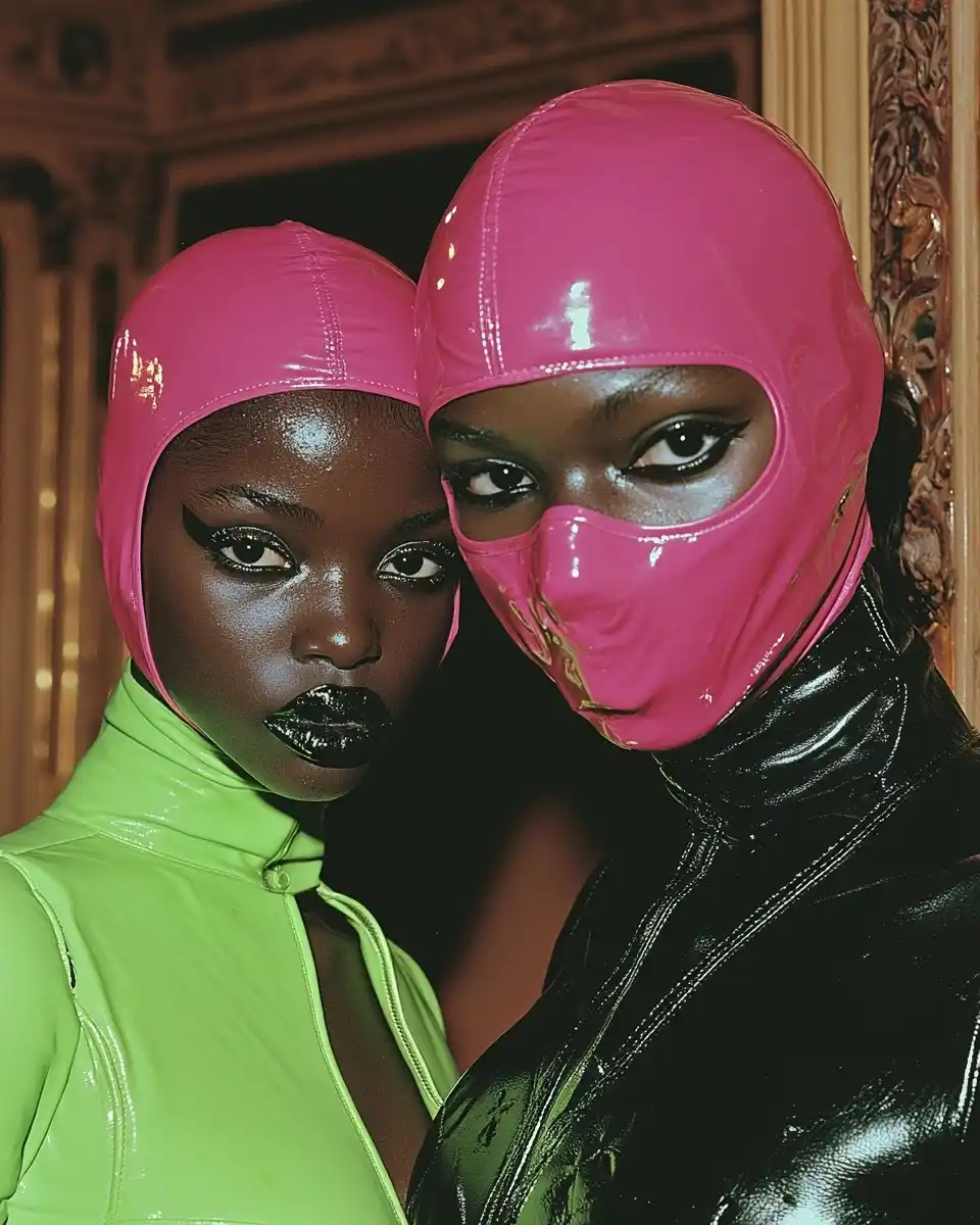 Neon Balaclavas in Ballroom