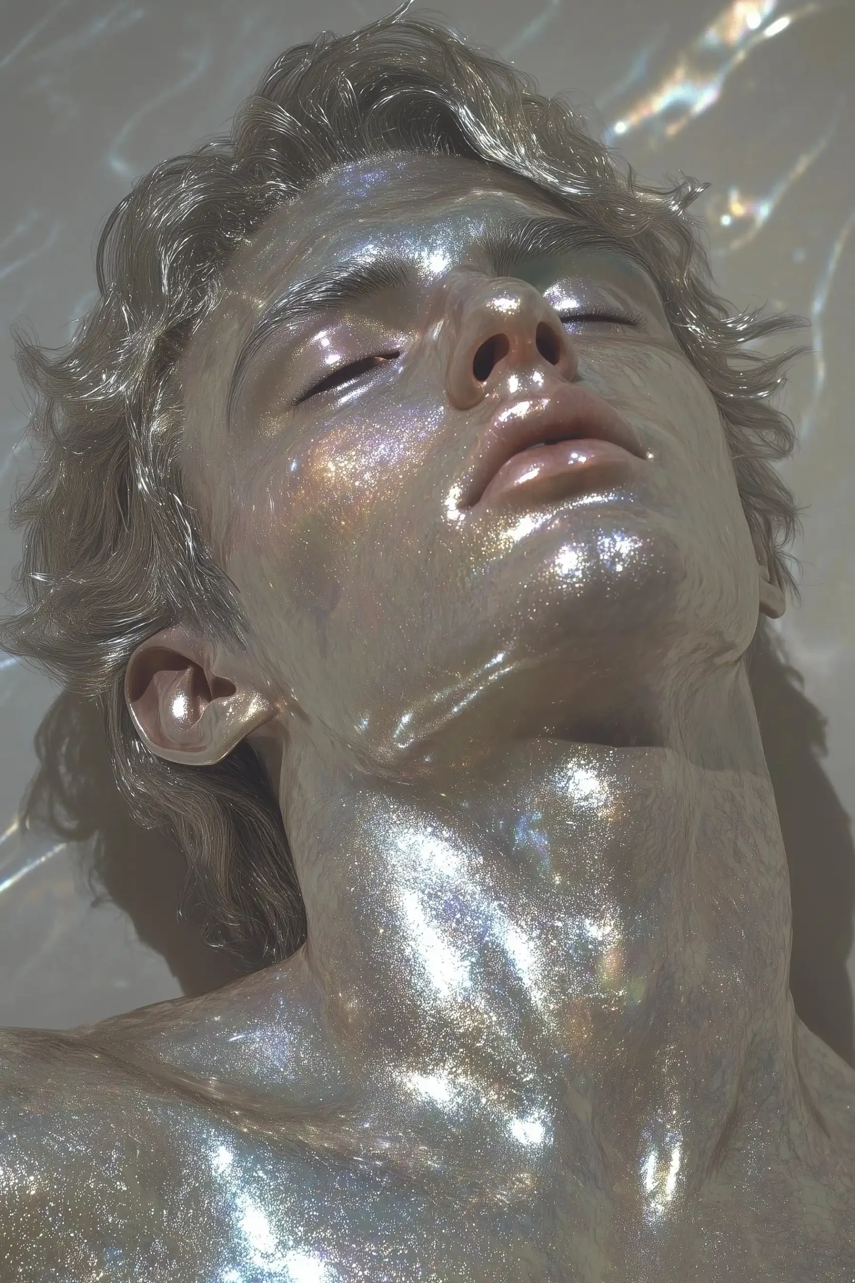 Cyberpunk Rainbow Portrait