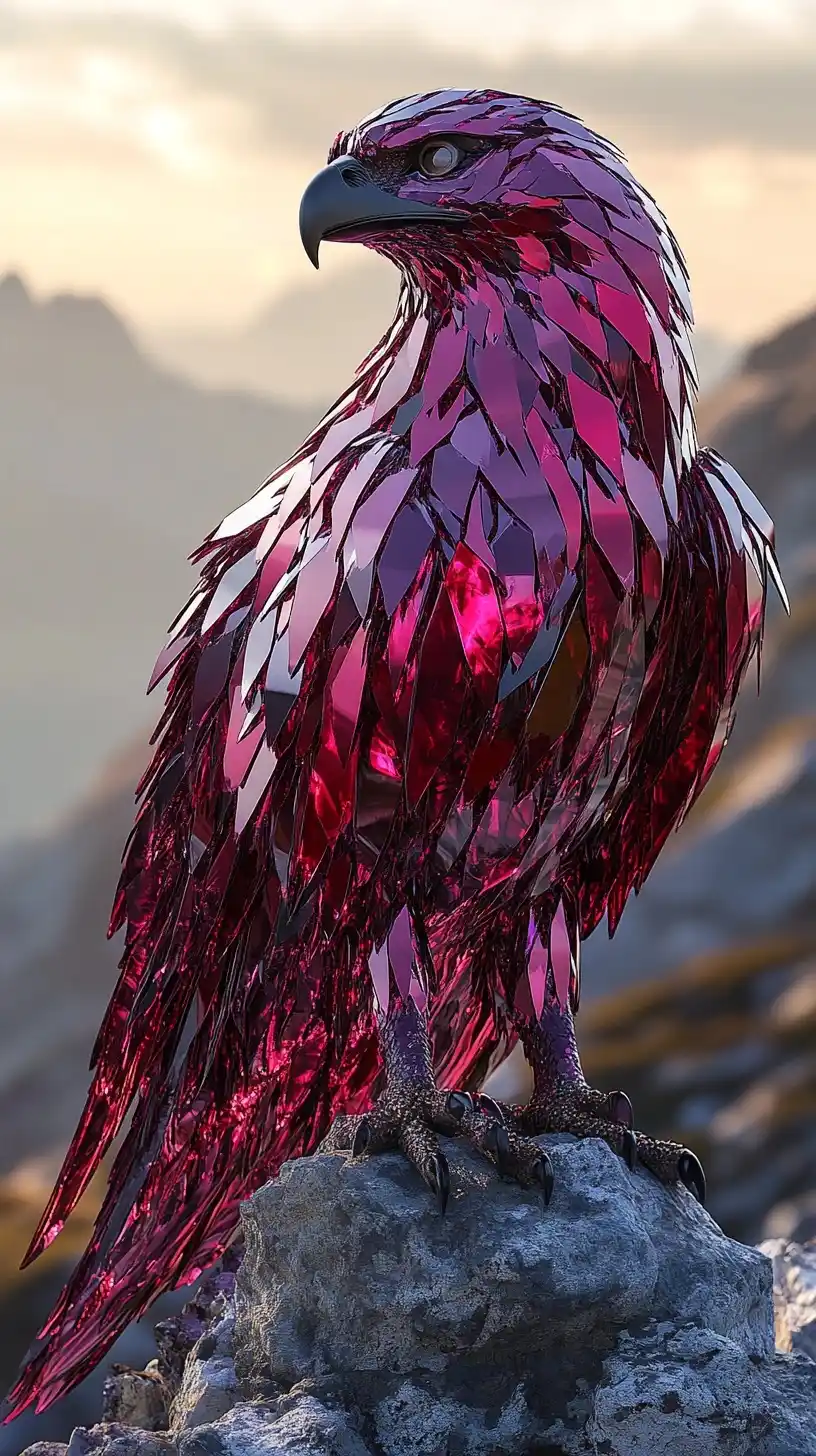 Ruby Eagle on Cliffside