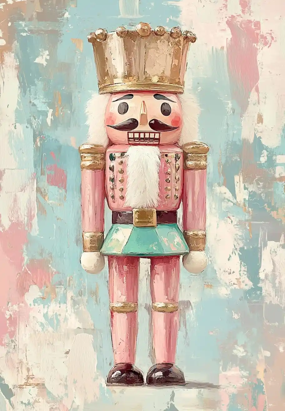 Hockney-Style Nutcracker Painting