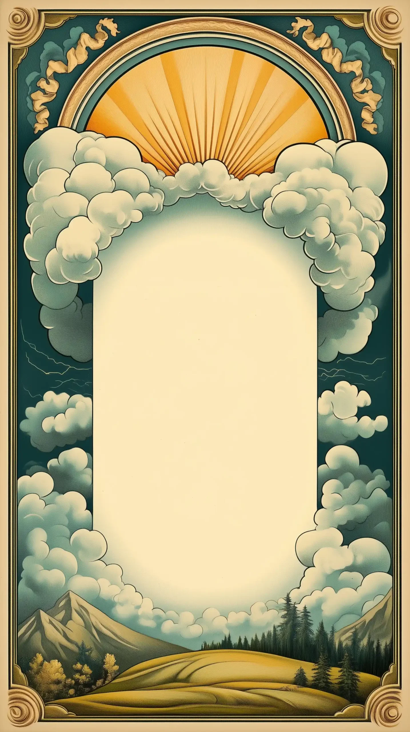 Lightning Border Illustration