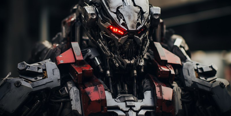 Mecha Demon Cinematic Hasselblad Photography
