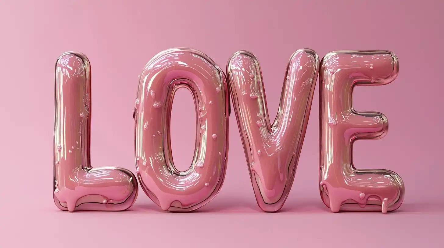 3D Dripping Love Banner