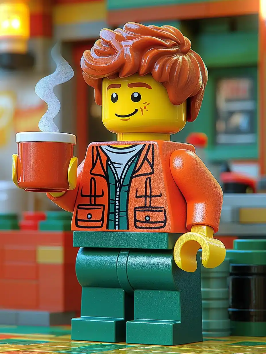Detailed Lego Minifigure Caf