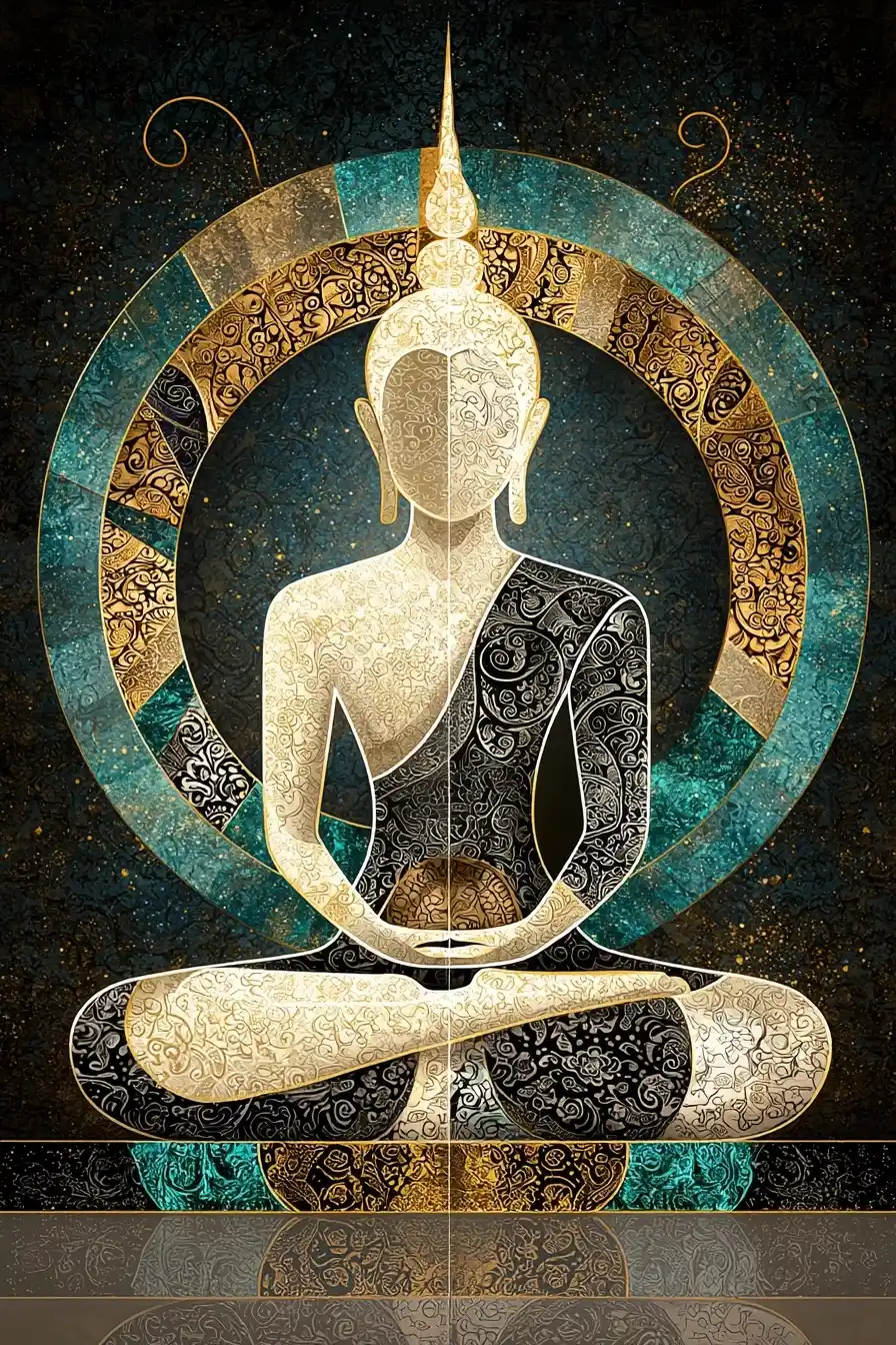 Realistic Buddha in Robe