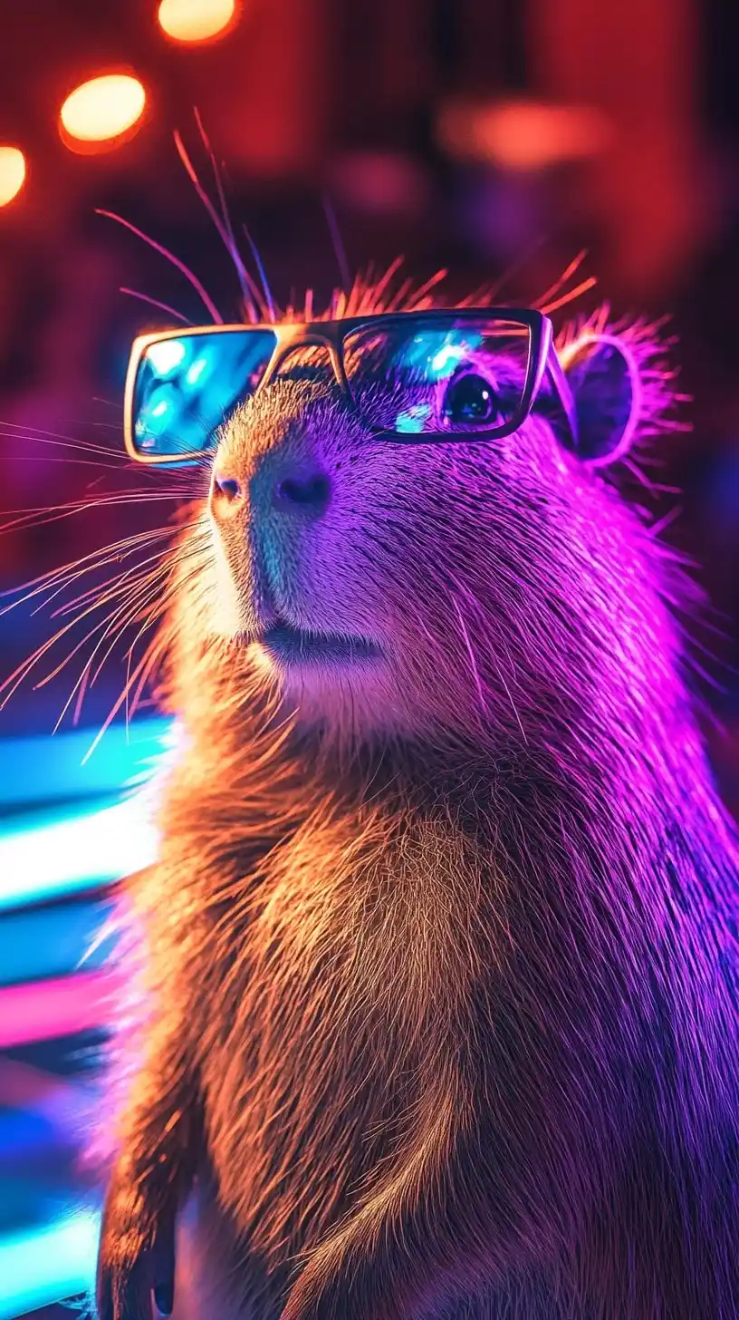 Disco Capybara Dance Floor