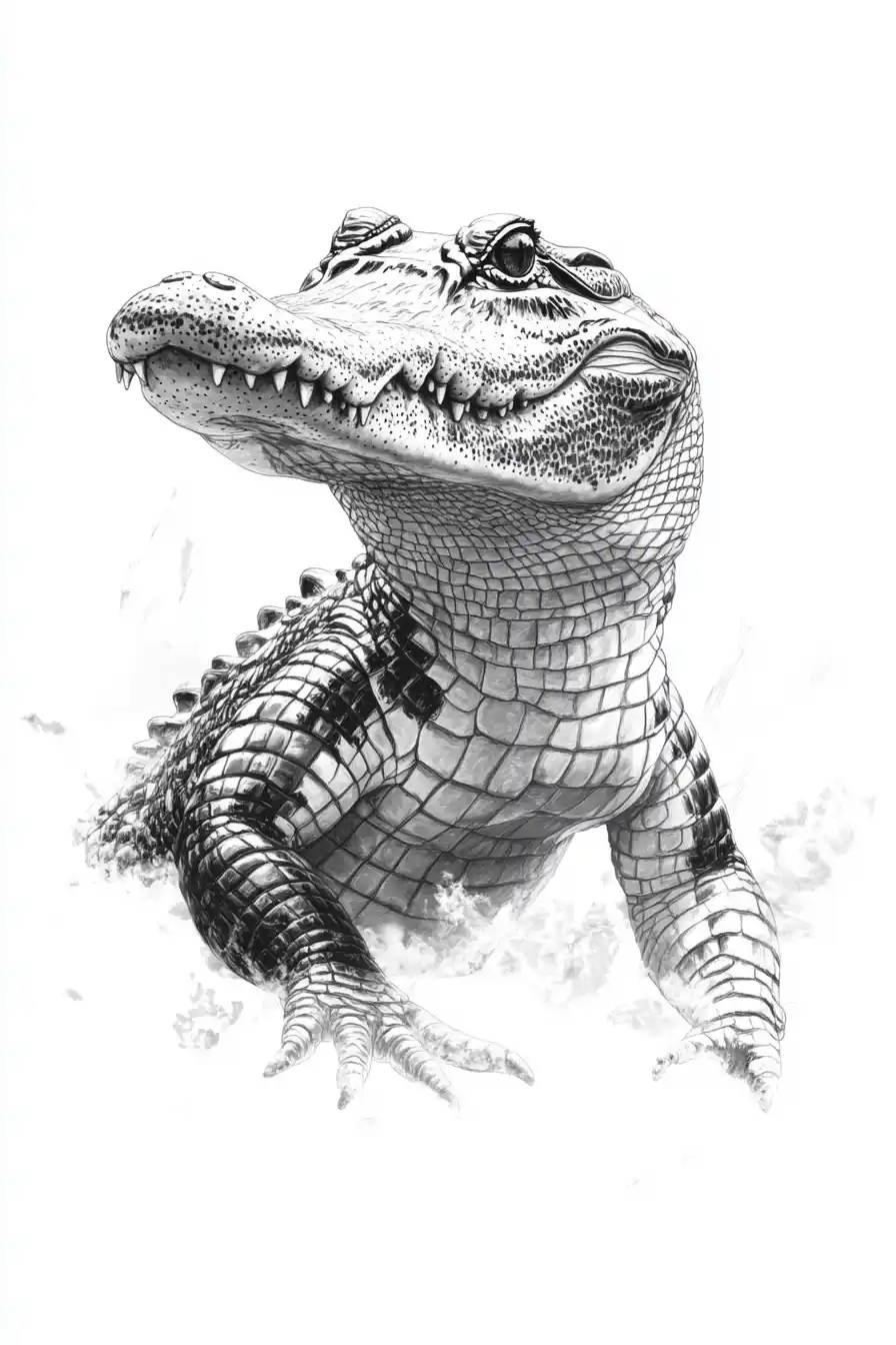 Monochromatic Alligator in Motion