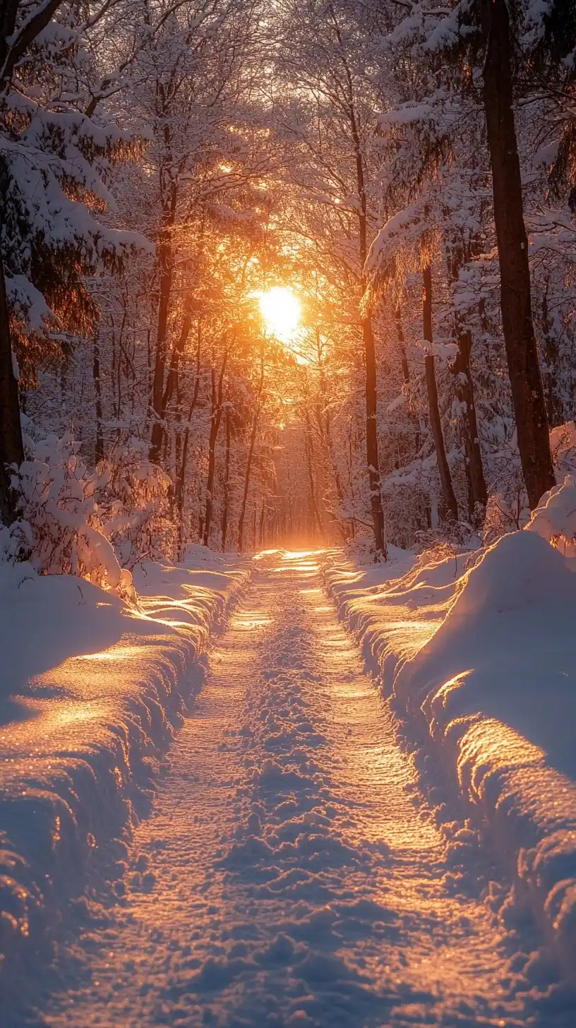 Photorealistic Winter Hiking