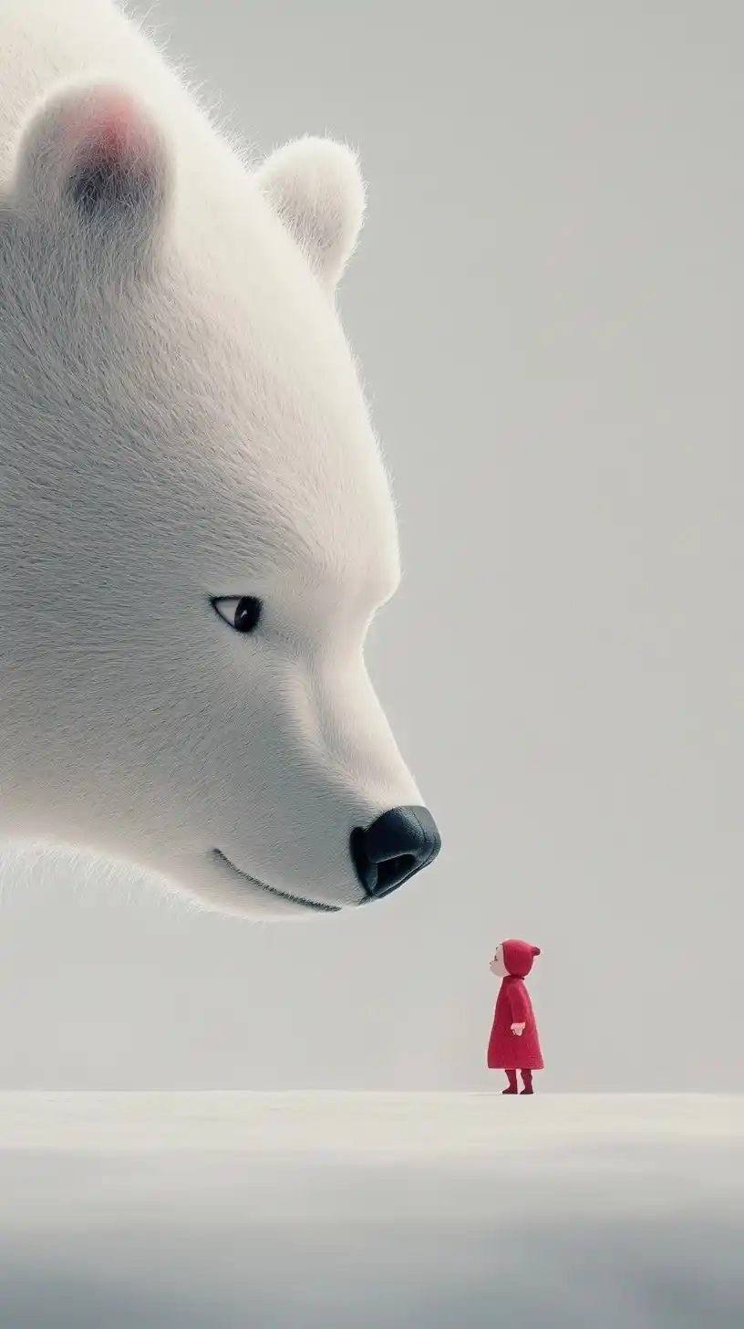 Minimalist Bear and Human