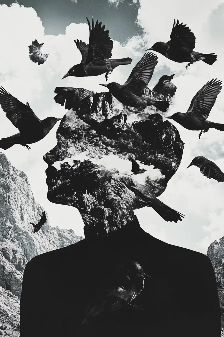 Surreal High-Contrast Collage