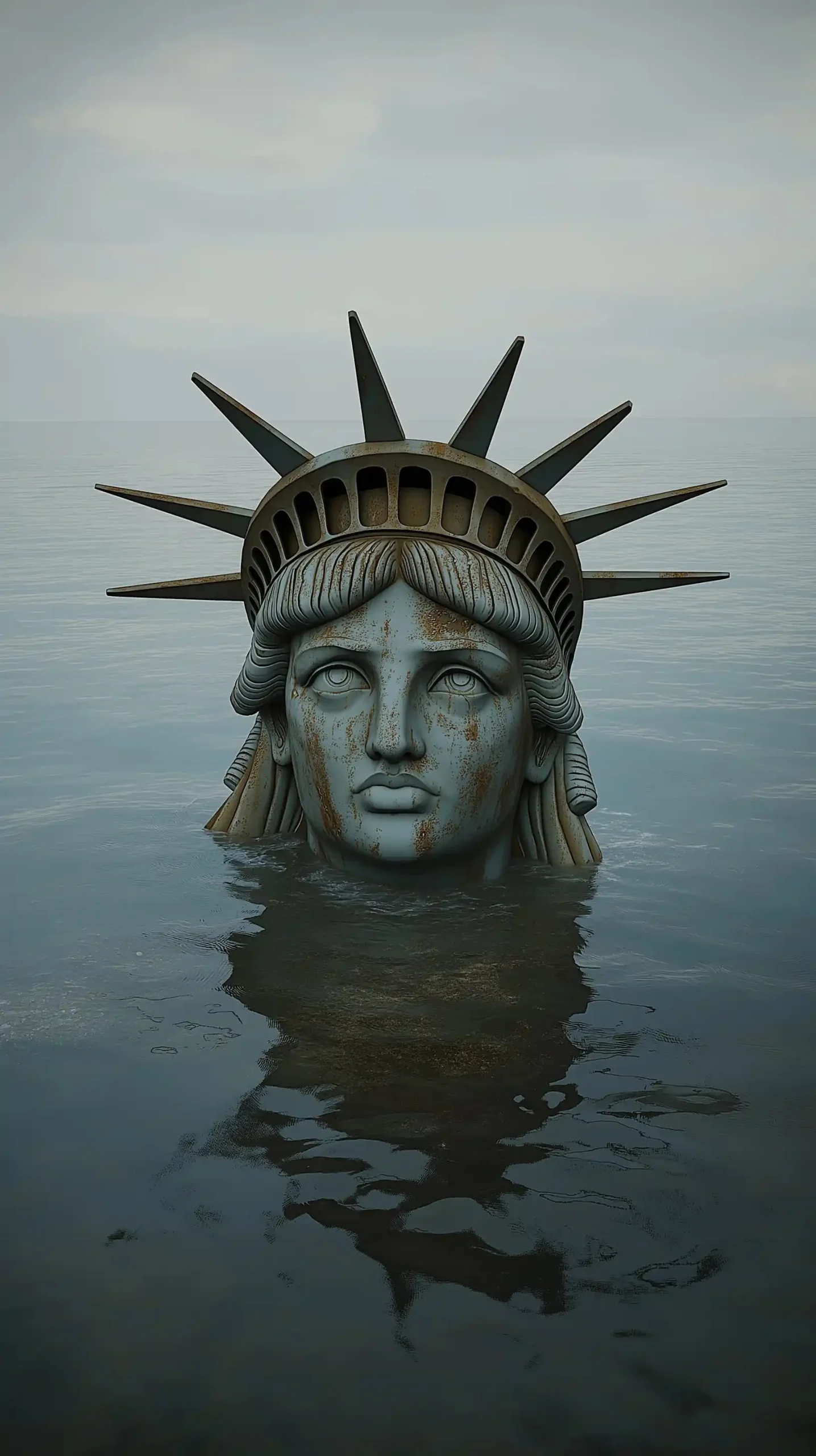 Submerged Liberty in Decay