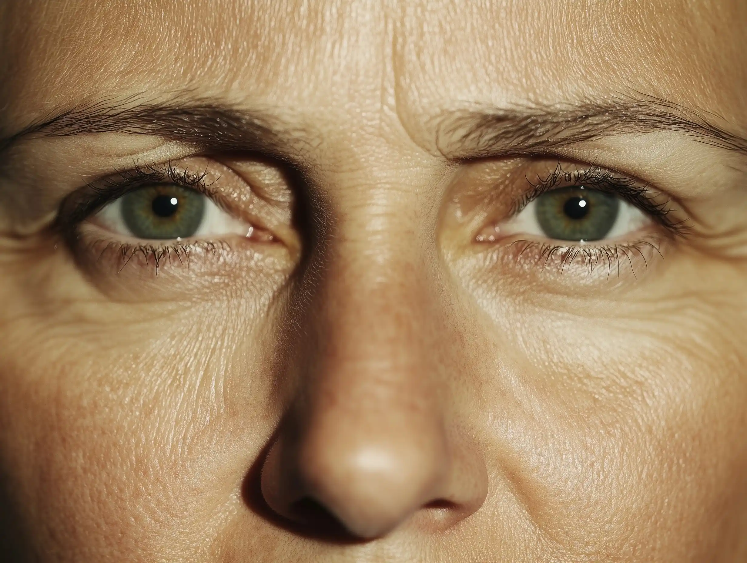 Realistic Portrait of Tired Woman