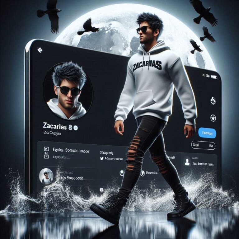 Zacarias Character Walking by Social Media Profile