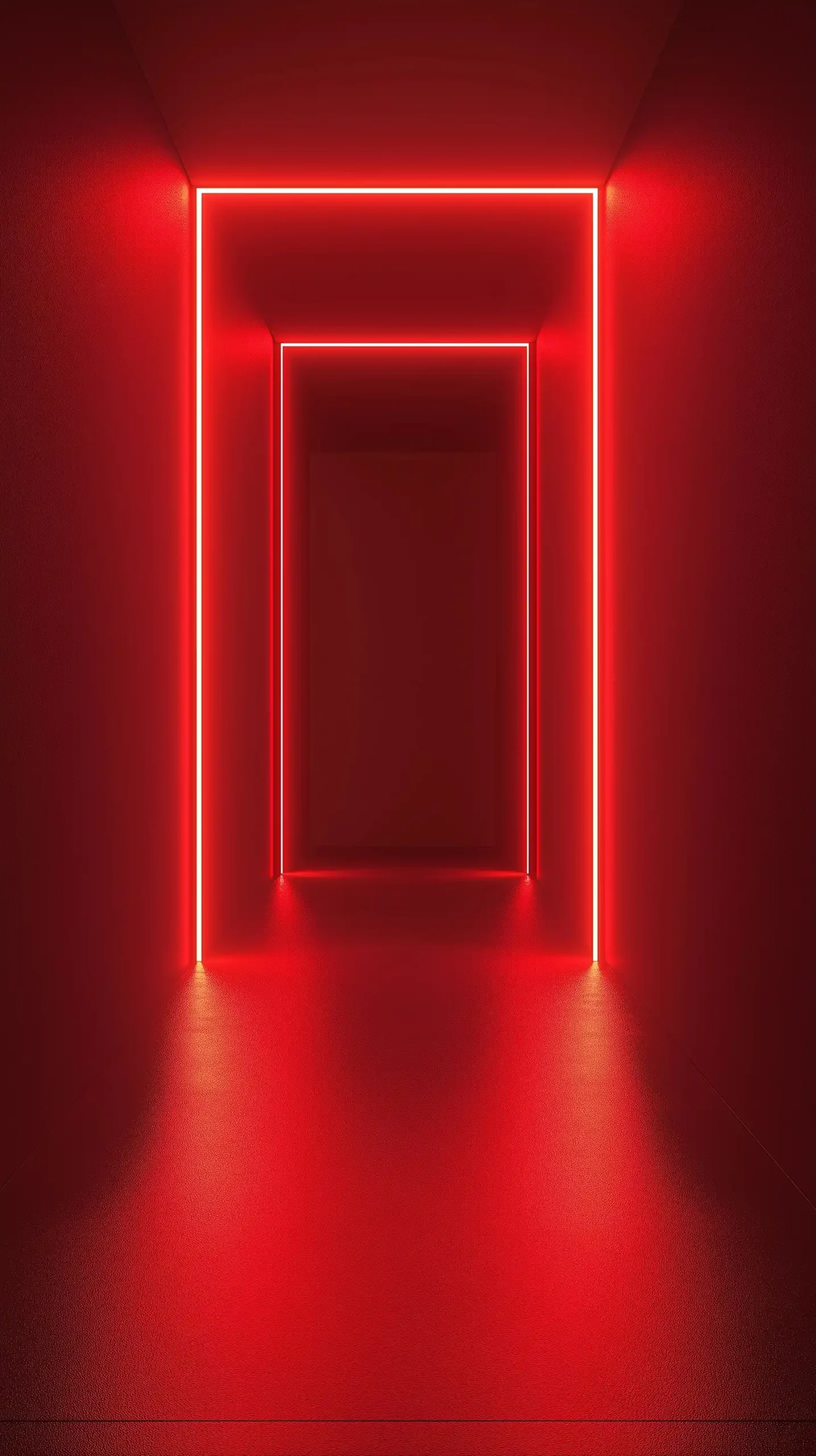 Minimalist Red Room Photography