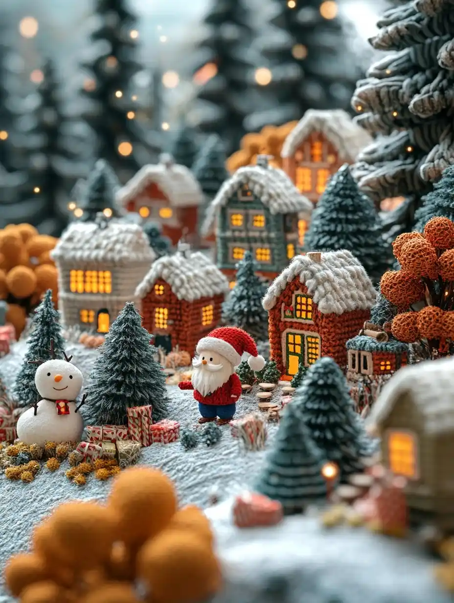 Miniature Christmas Landscape Art