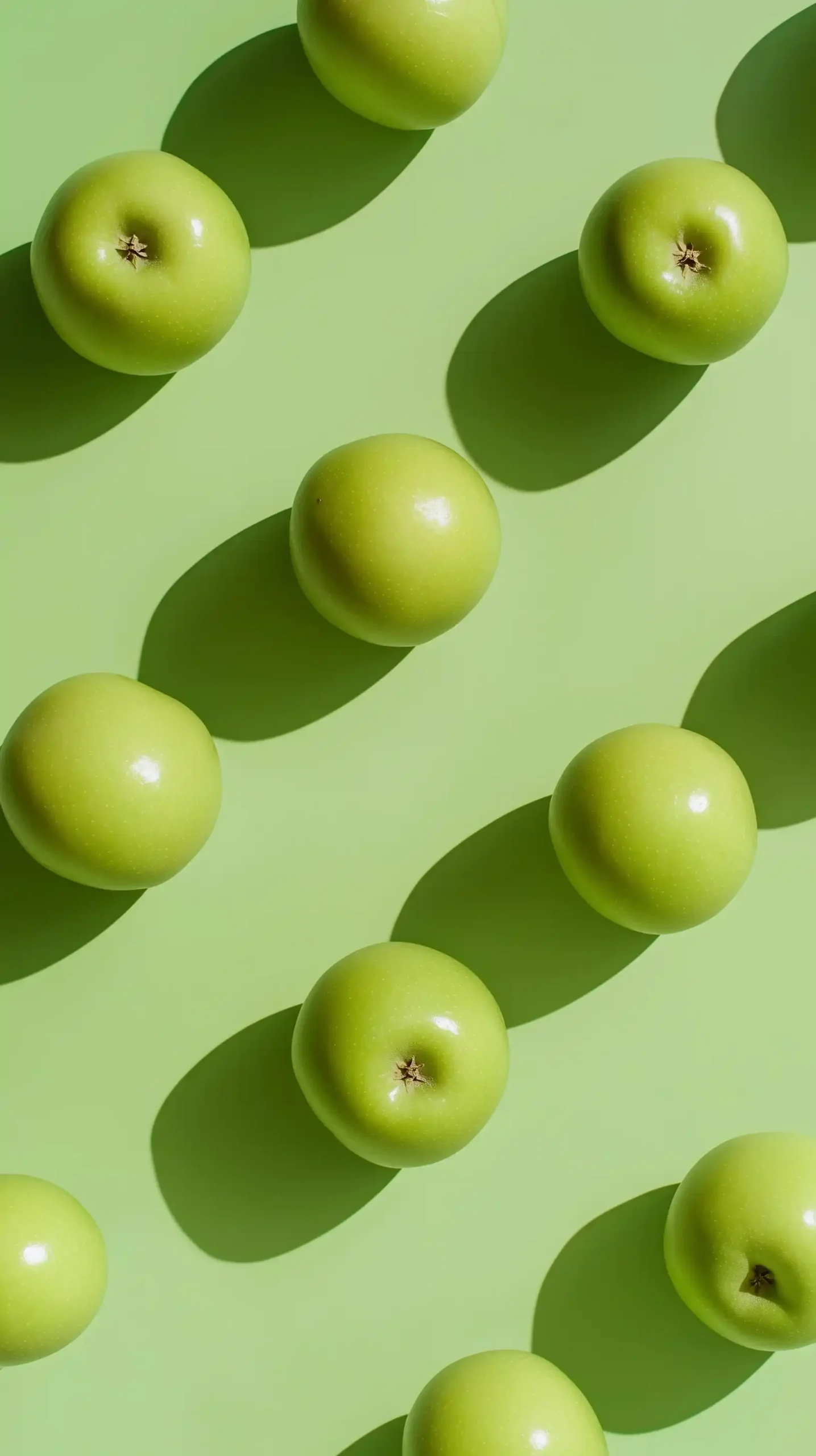 Top View Green Apples