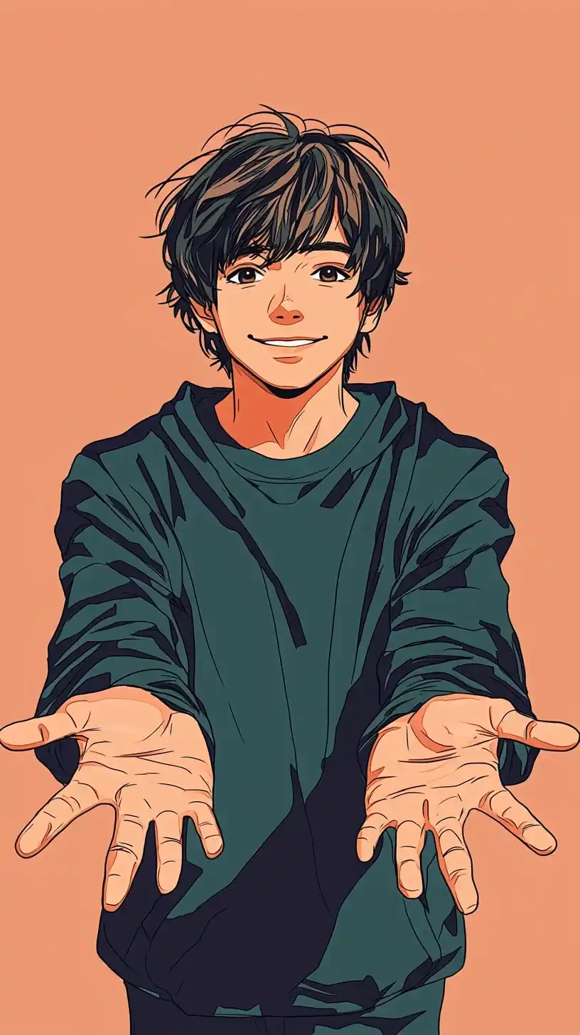 Emo Manga Young Man