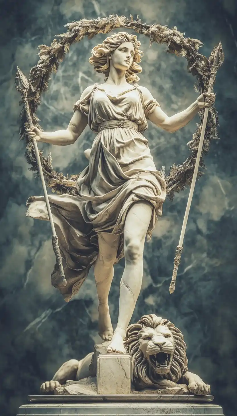 Victory Statue with Wands