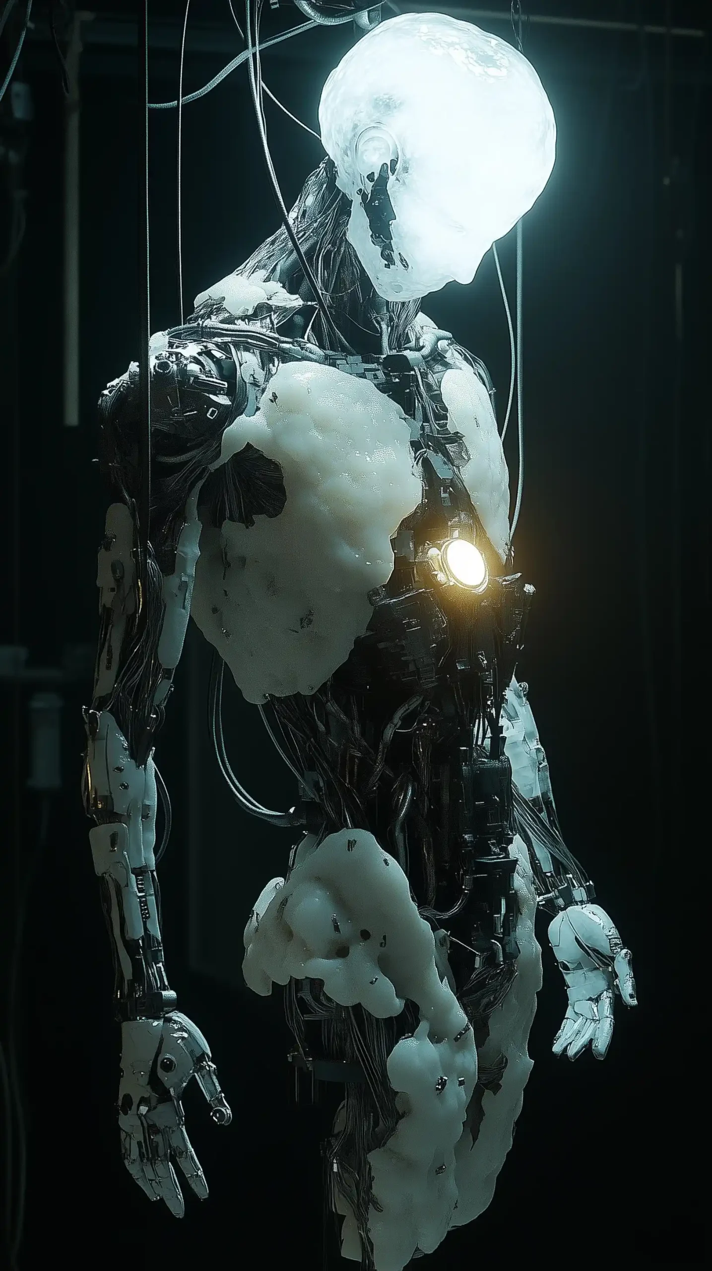 Dissected Robotic Anatomy Illustration