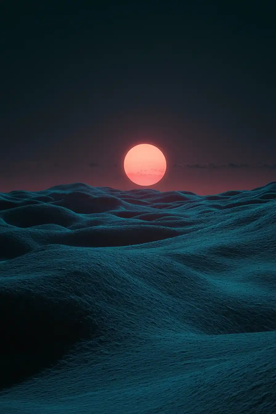 Cinematic Moonlit Landscape Photography