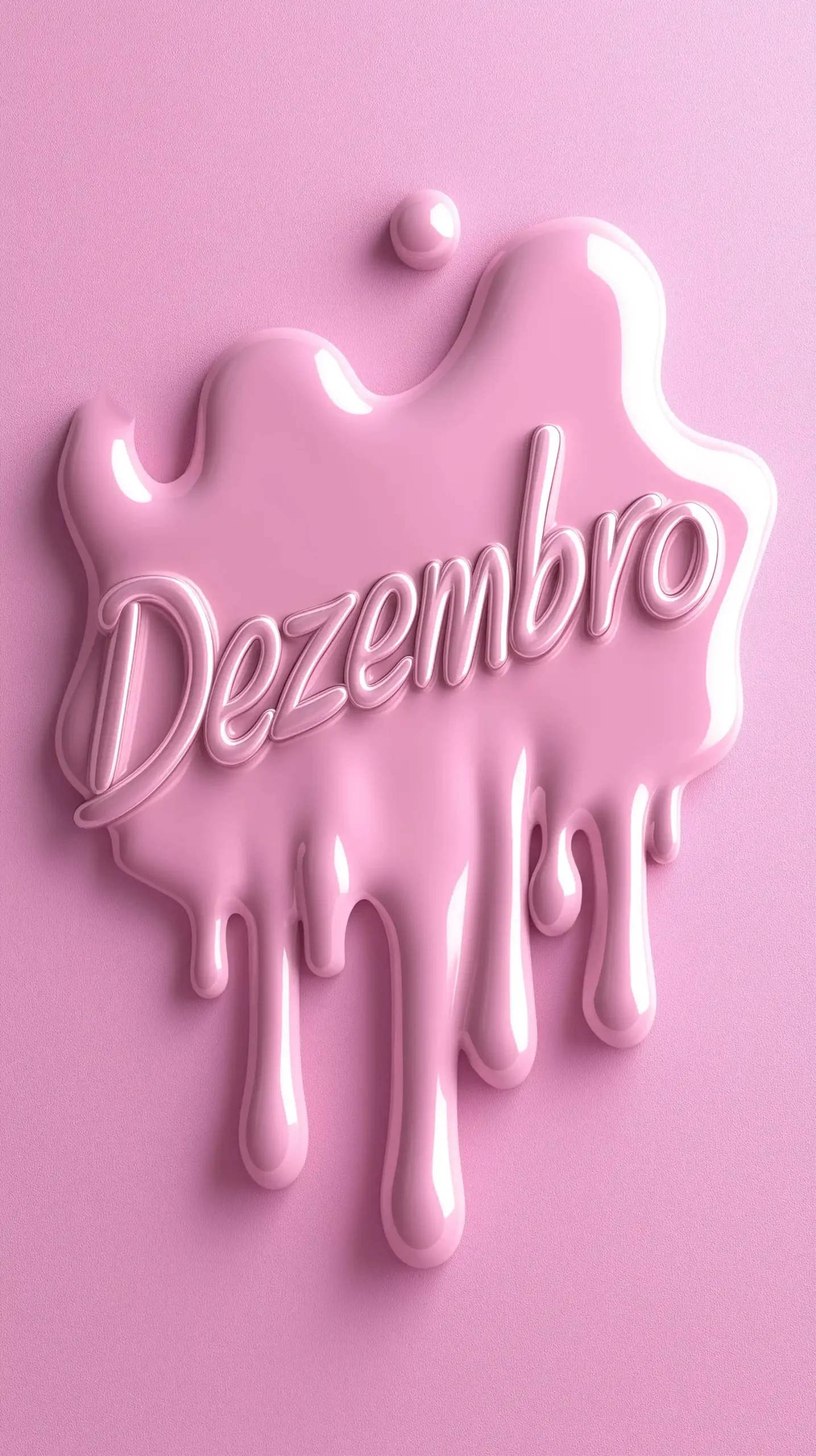 Dripping Pink 3D Text