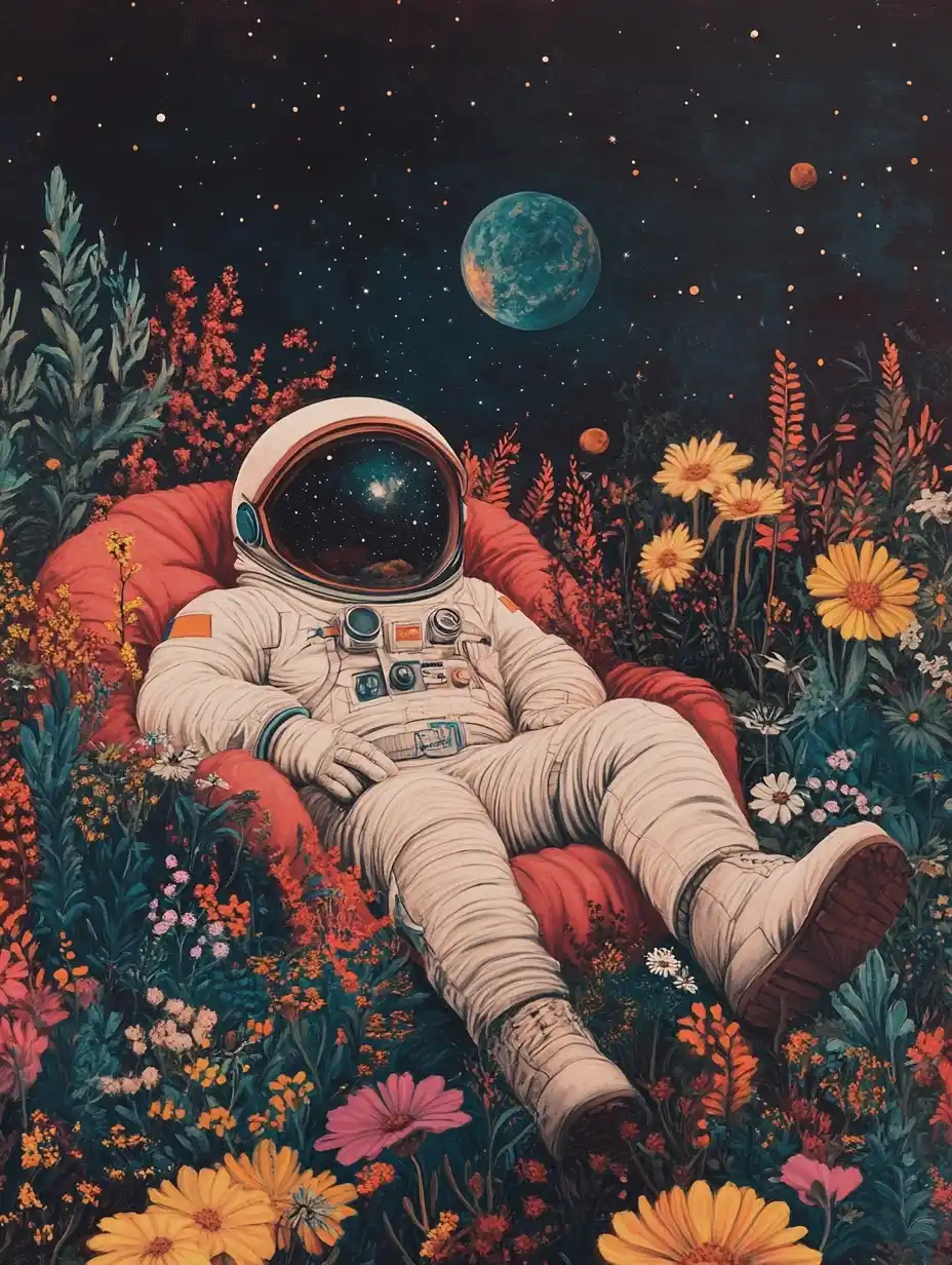 Colorful Garden Spaceman