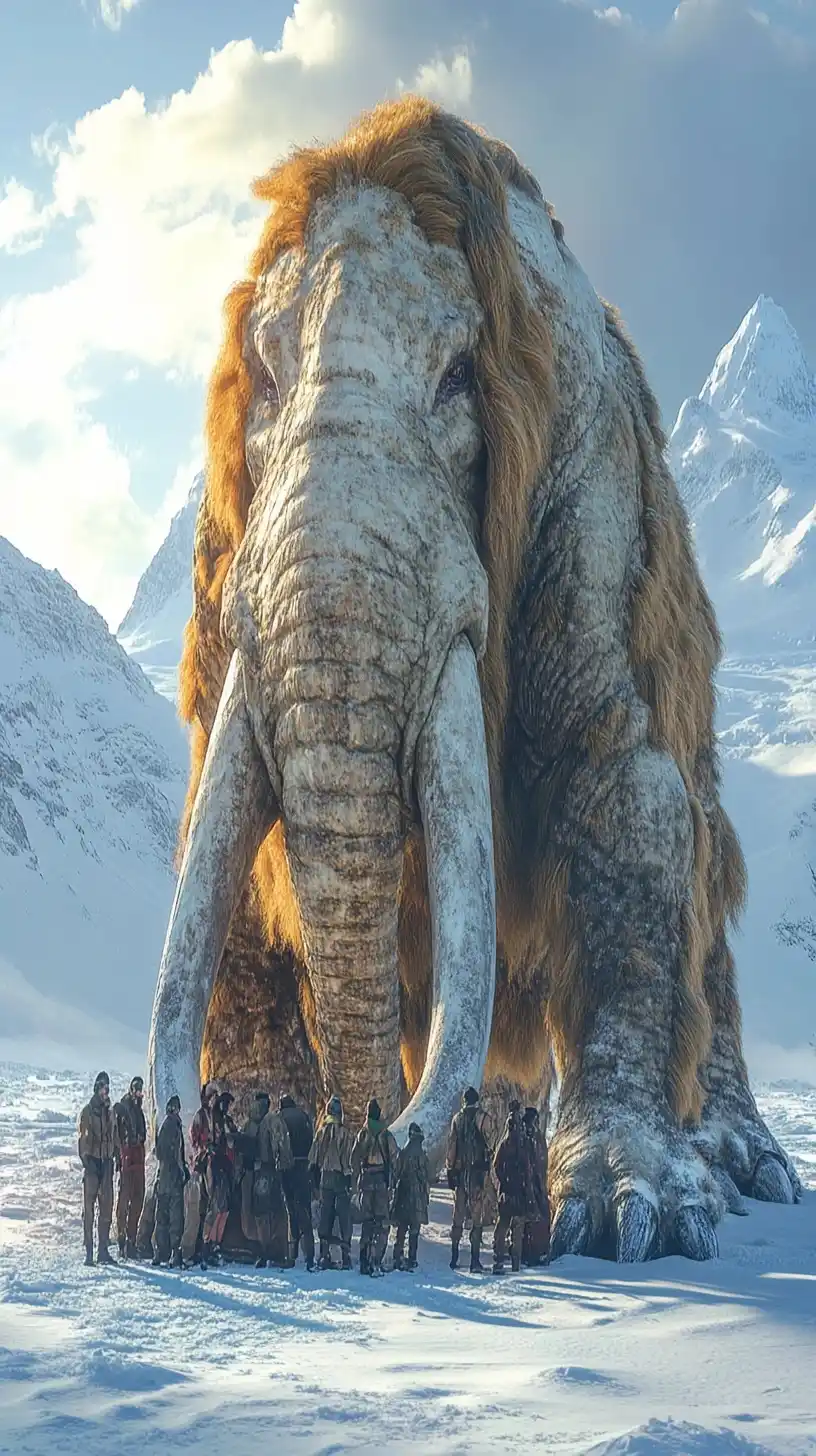 Mastodon Encounter at Sunrise