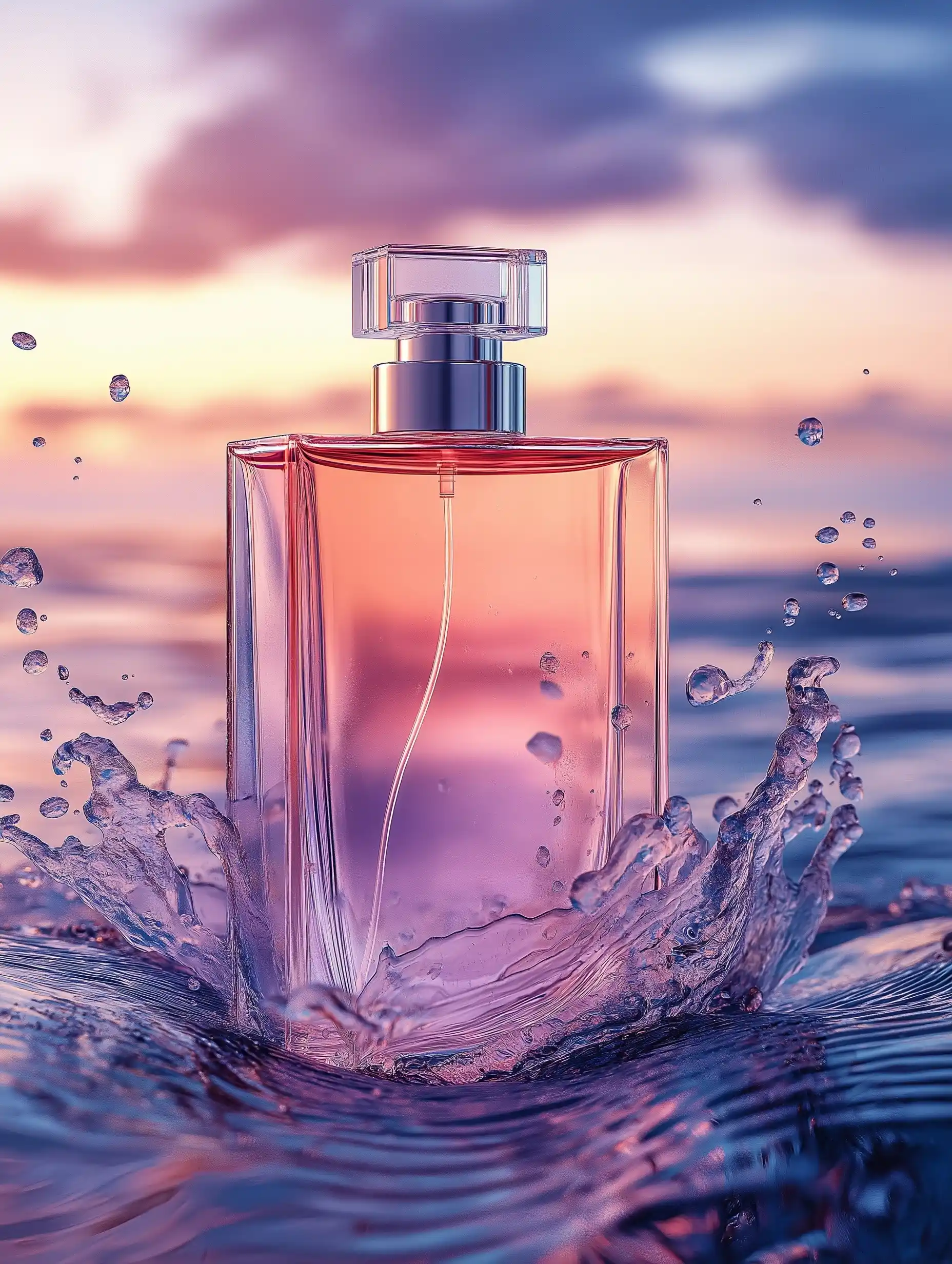 Realistic Perfume with Waves