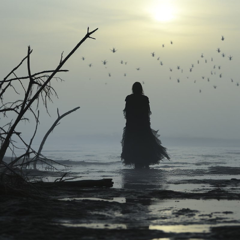 Primal Symbolism Minimal Silhouettes in Pastel Ether