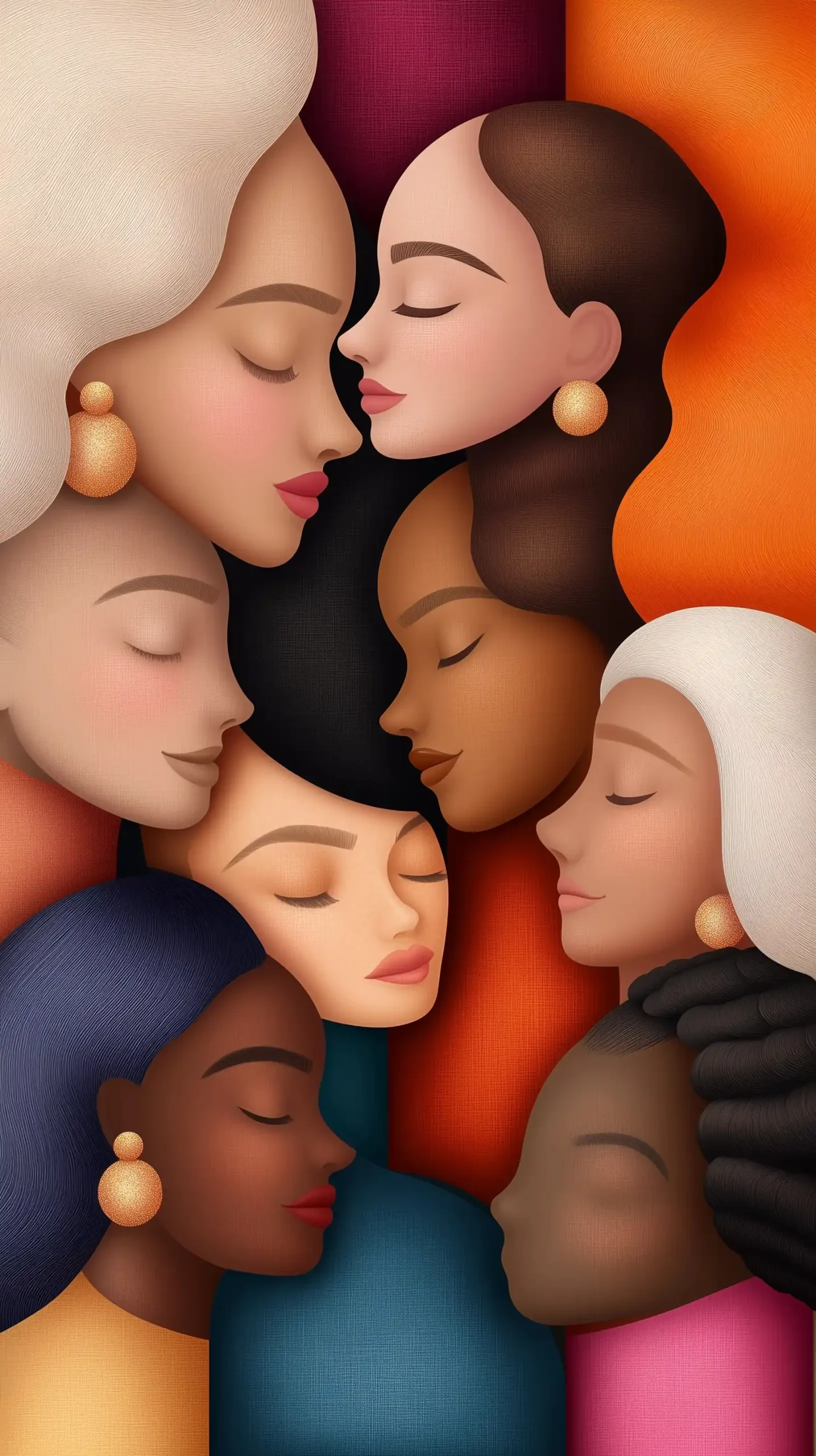 Diverse Women with Earrings