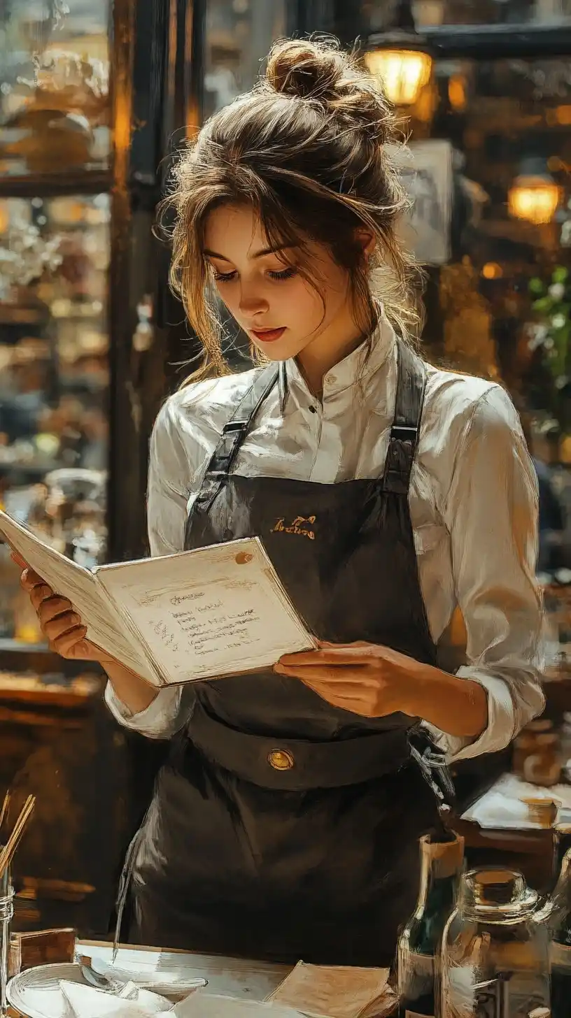 Cafe Waitress in Drama