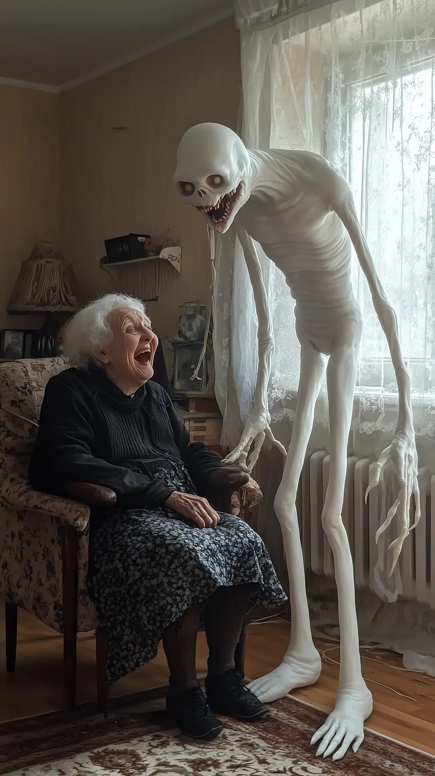Grandmother and Creature Portrait