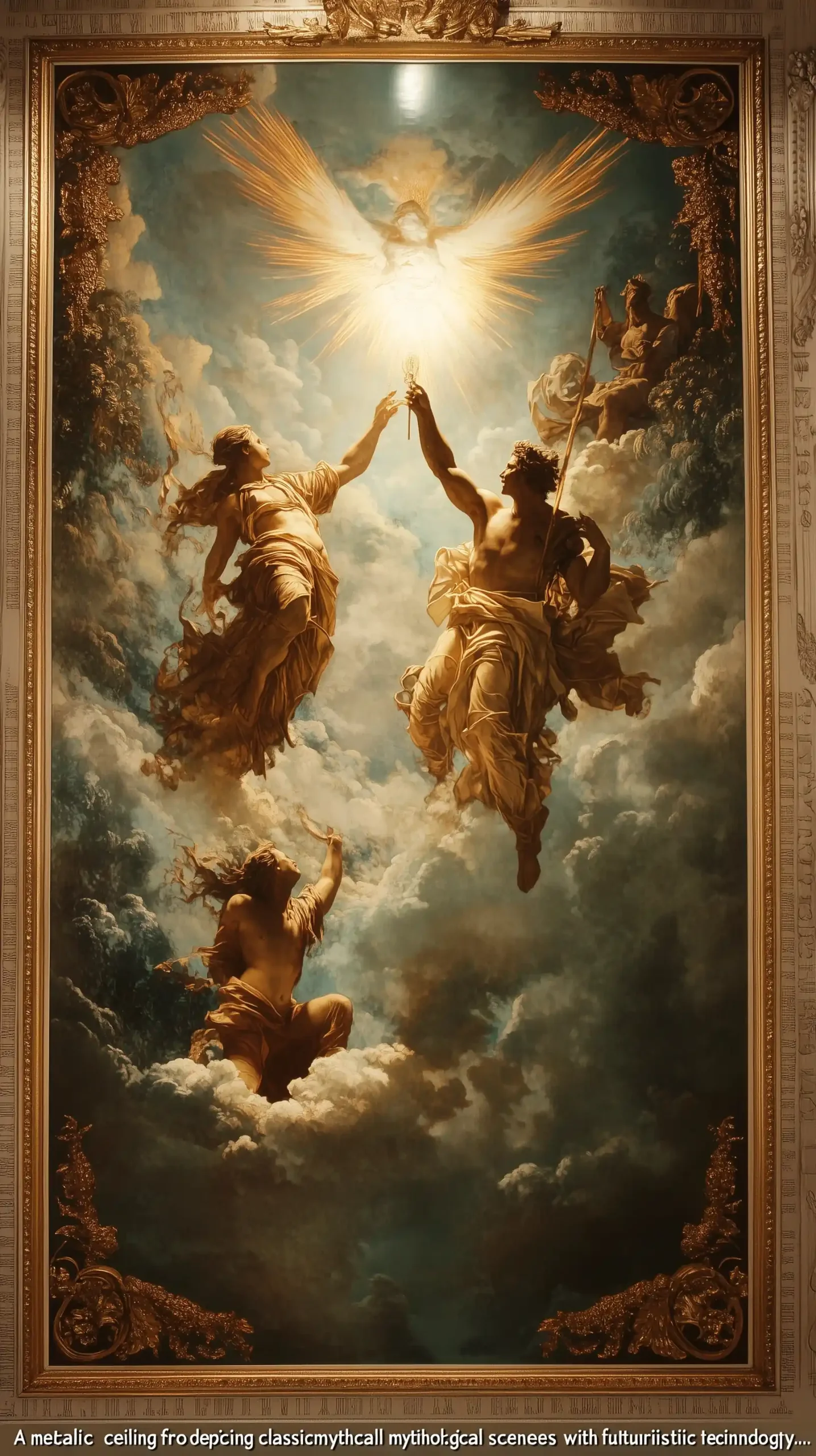 Futuristic Mythology Ceiling Fresco