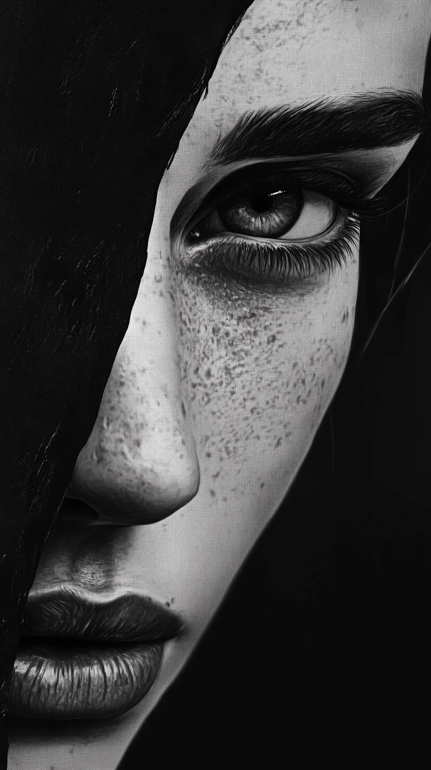 Black and White Portrait Inspired by Niki Boon