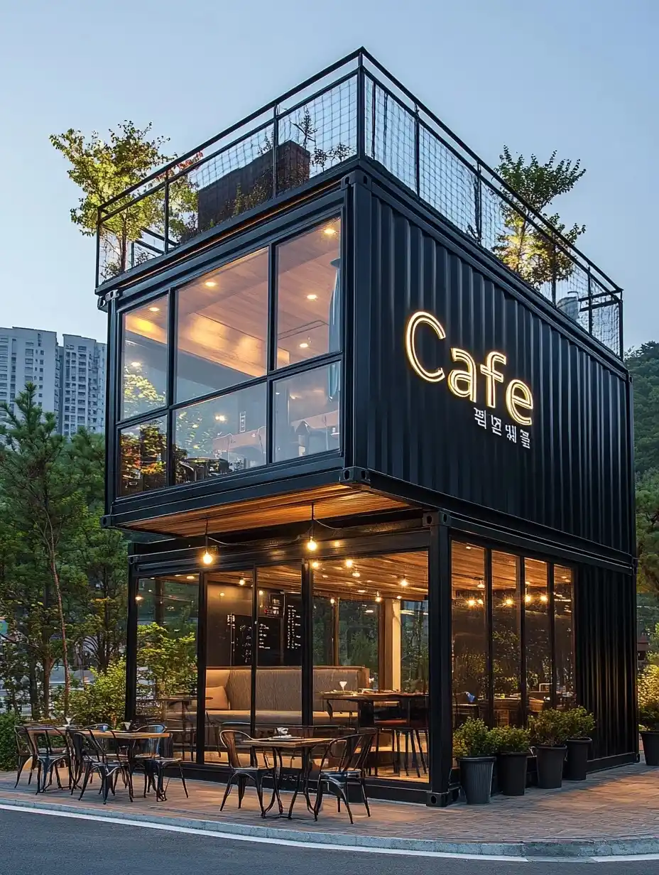 Korean-Style Container Cafe