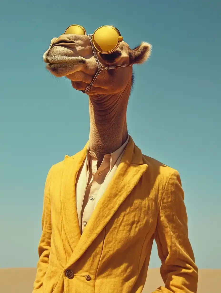 Wes Anderson Camel Portrait